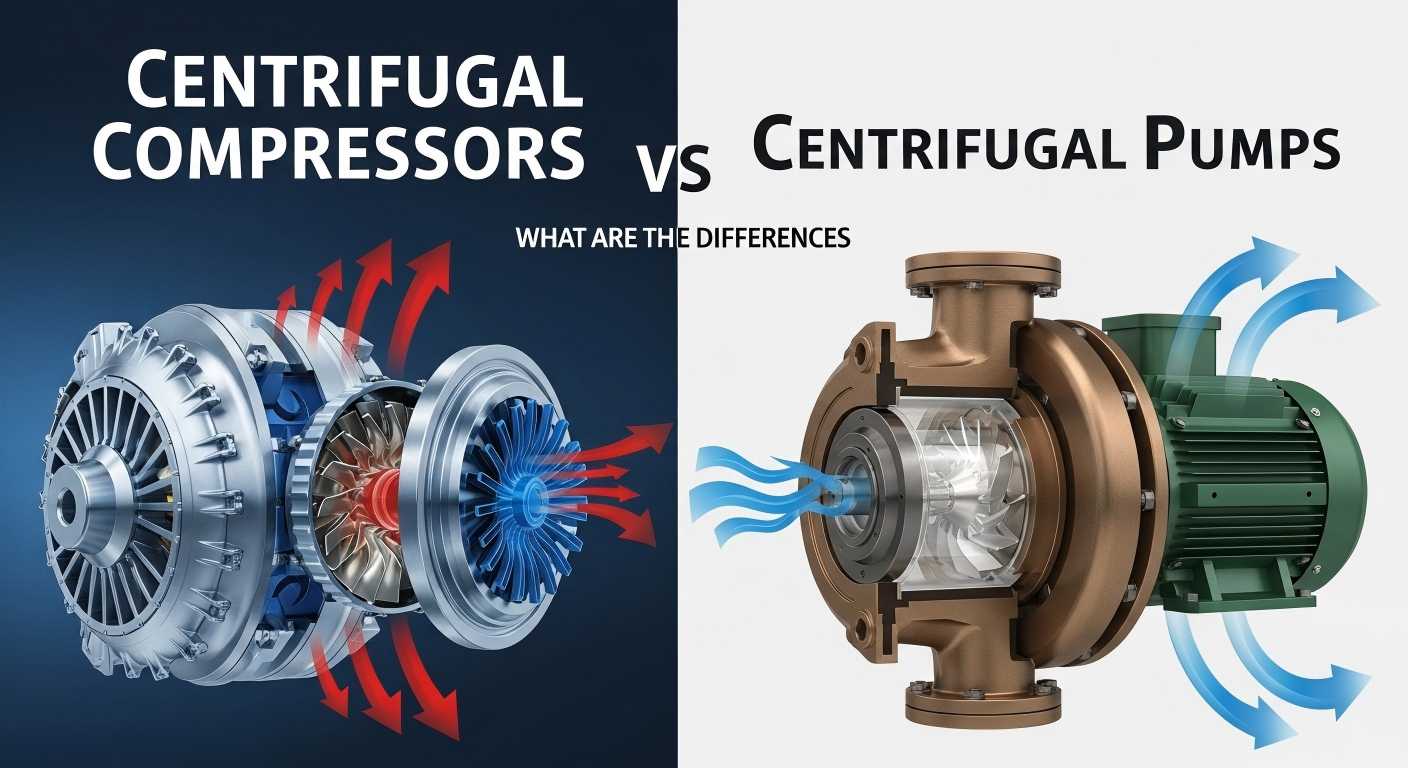 Centrifugal Compressors vs Centrifugal Pumps: ມີຄວາມແຕກຕ່າງກັນແນວໃດ?