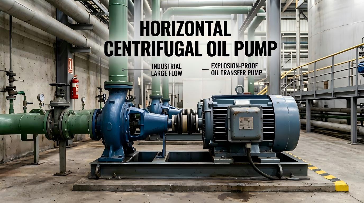 Horizontal Centrifugal Oil Pump ອຸດສາຫະກໍາການໄຫຼຂະຫນາດໃຫຍ່ການລະເບີດ, ຫຼັກຖານສະແດງການຖ່າຍໂອນນ້ໍາມັນ Pump