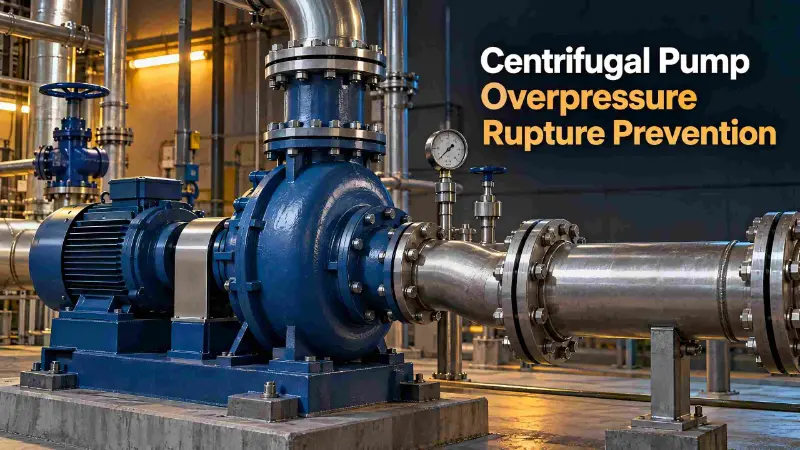 Pump centrifugal overpressure ການປ້ອງກັນການແຕກຫັກ