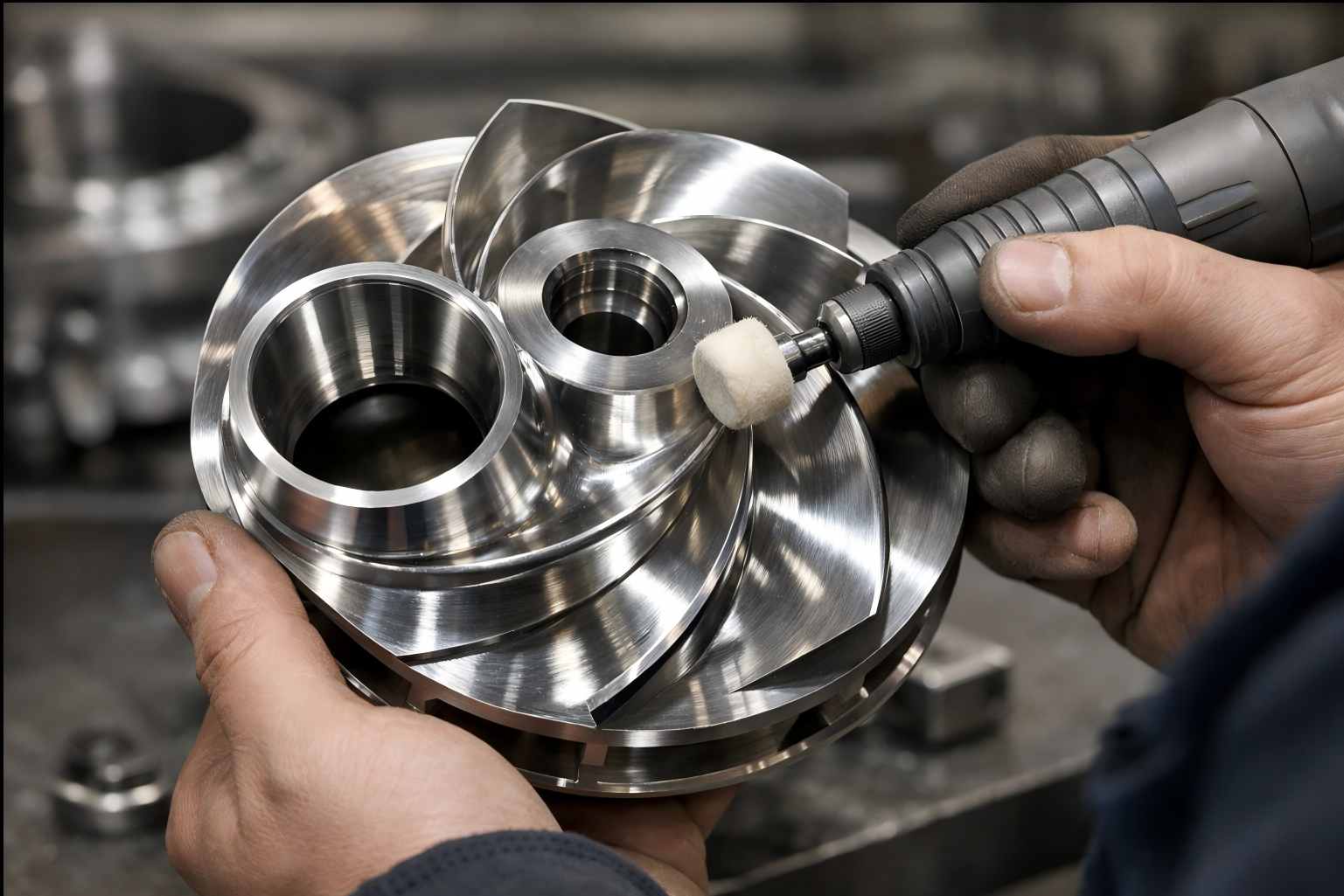 pump maintenance polishing