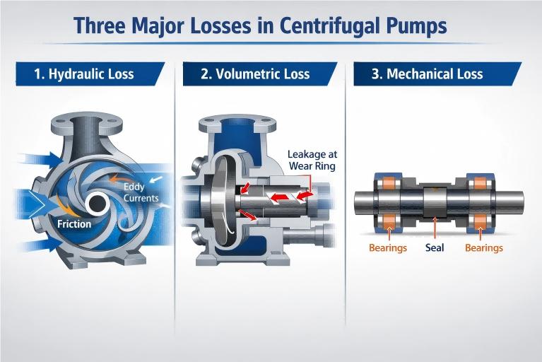 centrifugal pump losses overview
